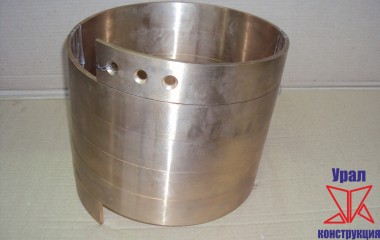 Тормозная лента  для мостового крана чертёж Э-1215-11 материал фосфористая бронза